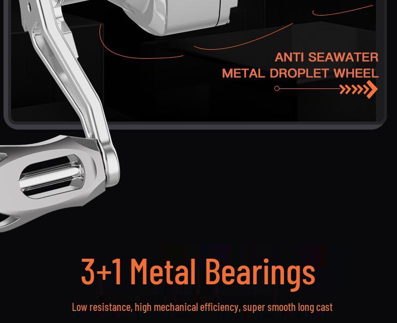 Ultra Long Cast Anti-Backlash Baitcasting Reel with Deep/Shallow Spool for Micro Lure Fishing