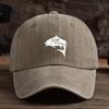Fun Fish Print Baseball Cap, Unisex Outdoor Hat, Fashionable and Versatile Peaked Cap Trend