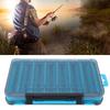 Double Sided Fishing Lure Box 14 Slots with Handle Tackle Box Waterproof Breathable Ventilation Bait Storage Box