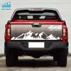 MORYTRADE Body Stickers, Side Decals, 4x4, Mountain, Outdoor, 150x28cm, Set of 2, White