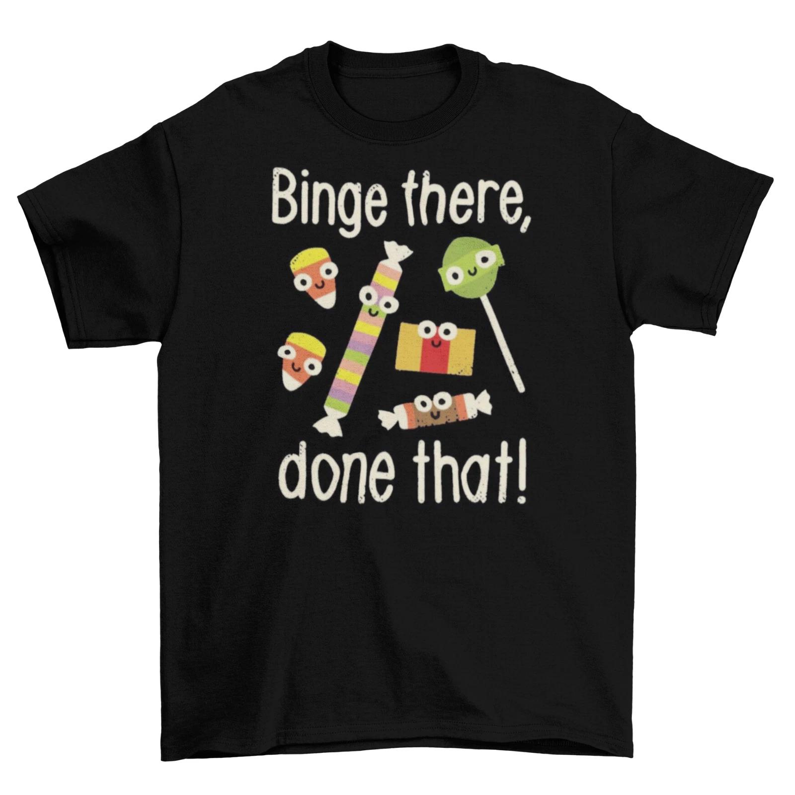 Trick or Treating Candy Binge T-Shirt Unisex Cotton Funny Sizes Halloween New XXXXL