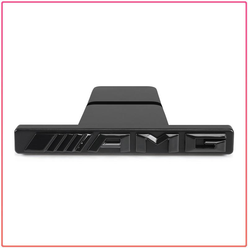 1Pcs Auto Front Grill Badge Emblem AMG Logo Styling For Mercedes-Benz CLS GLC GLK W211 W221 W220 W163 W164 W203 W204 A B C E S SLK Class
