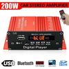 G8 Auto 12V 200W 2 Kanal Digital Power Verstärker Stereo Bluetooth Aux Fm Mp3
