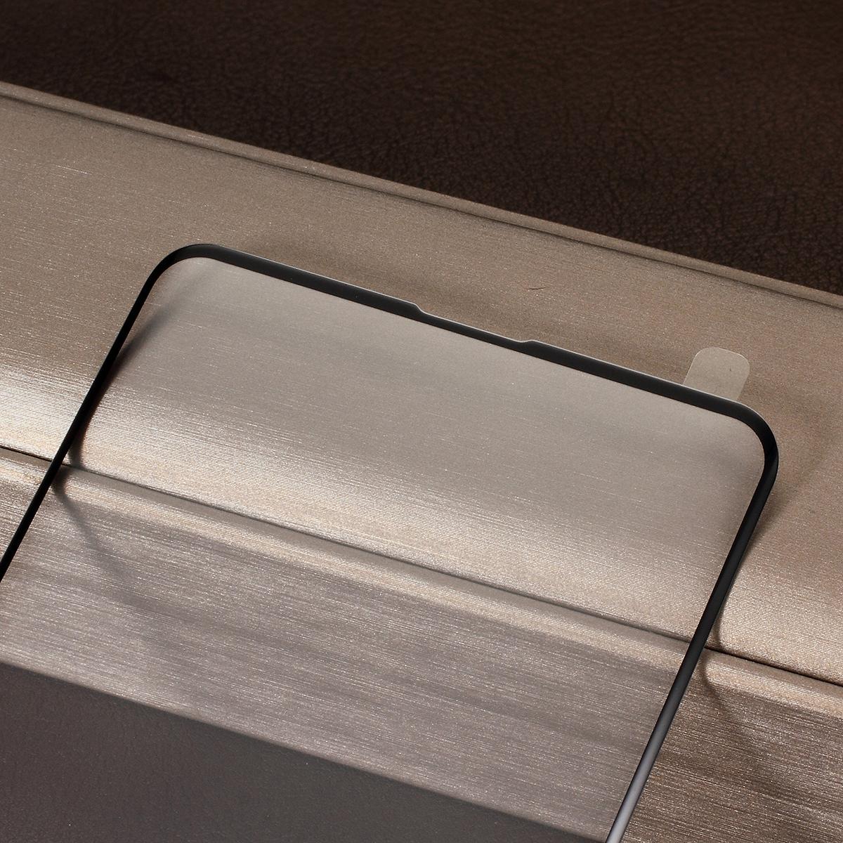 

RURIHAI for Samsung Galaxy S10 Plus Curved Full Screen Cover Tempered Glass Protector Film [Electroplated Edges] Black