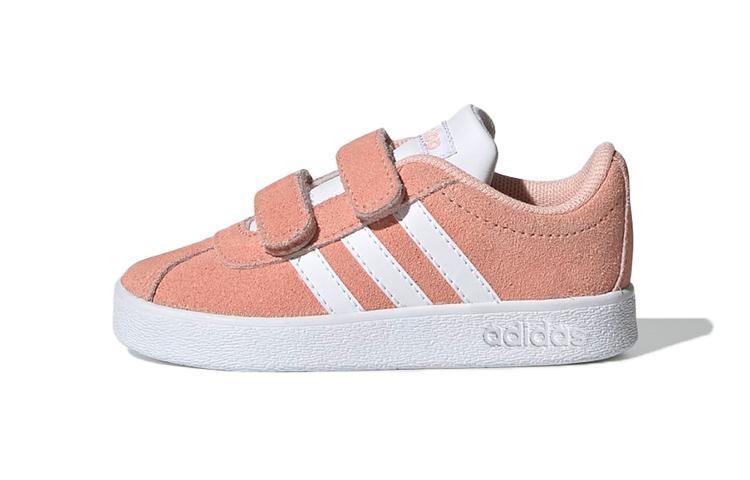

Adidas Neo VL Court 2.0 Breathable Low top Toddler Shoes Pink White Infant And Toddler EE6905 24