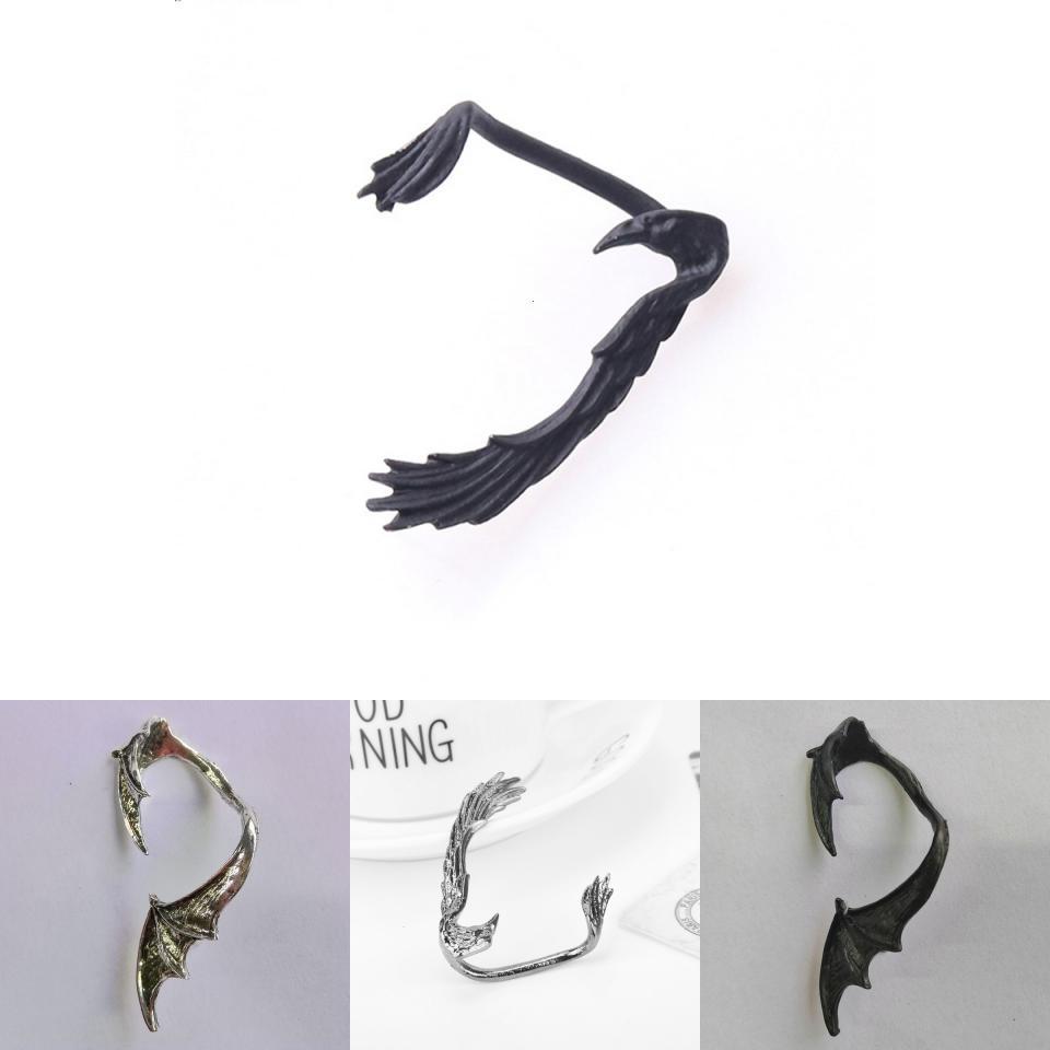 Vintage Raven Shoulder Earrings With Electroplated Alloy For Girls