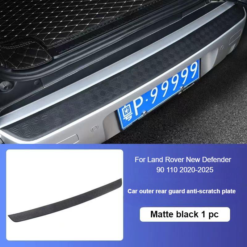 

For Land Rover New Defender 90 110 2020-2025 ABS Car Outer Rear Guard Anti-scratch Plate Car Trunk Protection Tailgate Pedal матовый черный