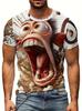 Funny Monkey Graphic 3D Printed T-shirt For Men Causal Short Sleeve Oversized Pullover Tshirts Top New In Men's Monkey Tee Shirt