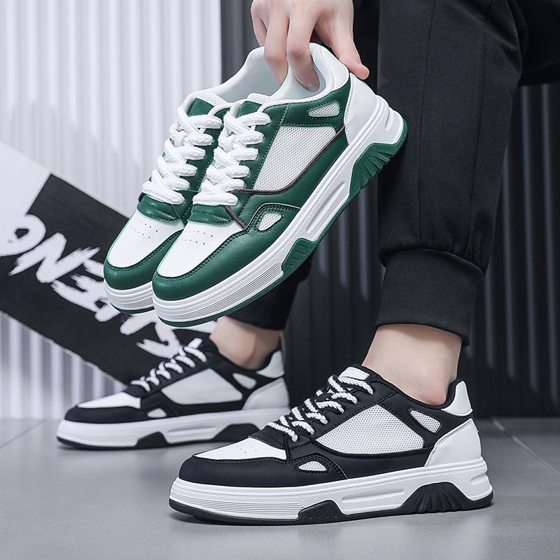 Fashion Hot Selling Men's Casual Shoes Mesh Color Matching Breathable Sneakers Low Top Non-slip Walking Shoes 2024New Flat Men's Shoe