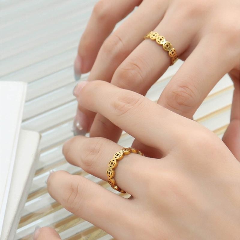 Five Emperors Coin Ring Men and Women Thai Silver Retro Trend Ethnic Style Indexes Finger Ring Jewelry US Size 5-11