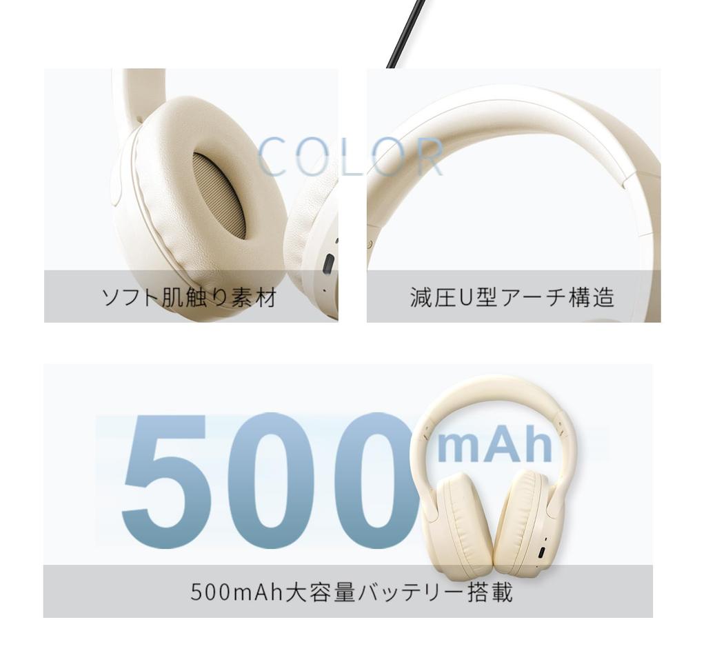 Meisei Shop Kabelloser Bluetooth HiFi-Sound 40mm Geräuschkompatibel mit Beigen Kopfhörern, 6.1, Kabelgebundene/Kabellose Doppelnutzung, Over-Ear, Qualität, Treiber,