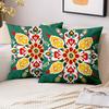 Pieces Bohemian Mandala Throw Pillow Covers Polyester Sofa Decorative Cushion Cov Headboard Pillow (Without Pillow Core