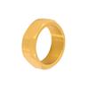 18K Gullbelagt Rustfritt Stål Møtrikk Design Ring - Europeisk & Amerikansk Mote, Enkel & Allsidig.