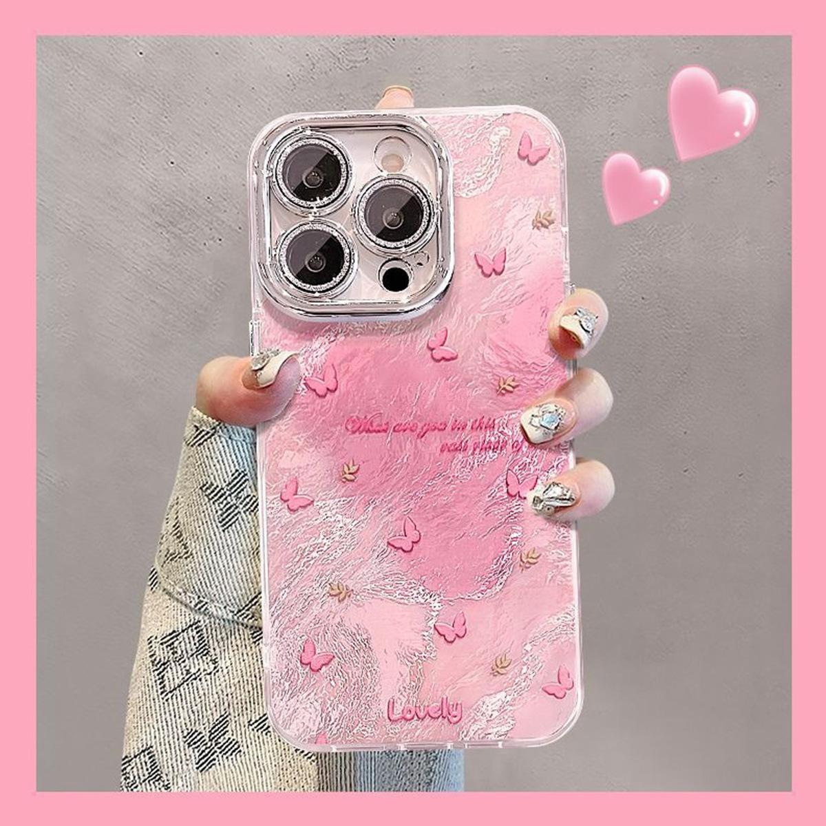 Fine Hole Glacier Pattern Mobile Phone Case Cooling Frosted Hard Shell Goddess Color Small Fresh Frosted Couple Model For iphone 11