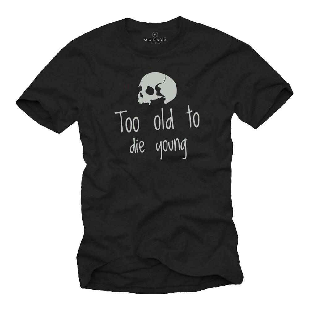 Funny Mens TShirt Saying Birthday Gift Skull Skull Funny Cool Unisex T-Shirt XL