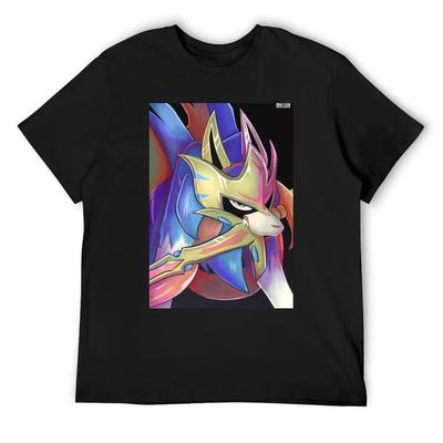 Zacian T-Shirt Custom T Shirt Graphic Shirts Funny Shirt Cotton Cotton Man T-shirts Mens Fashion