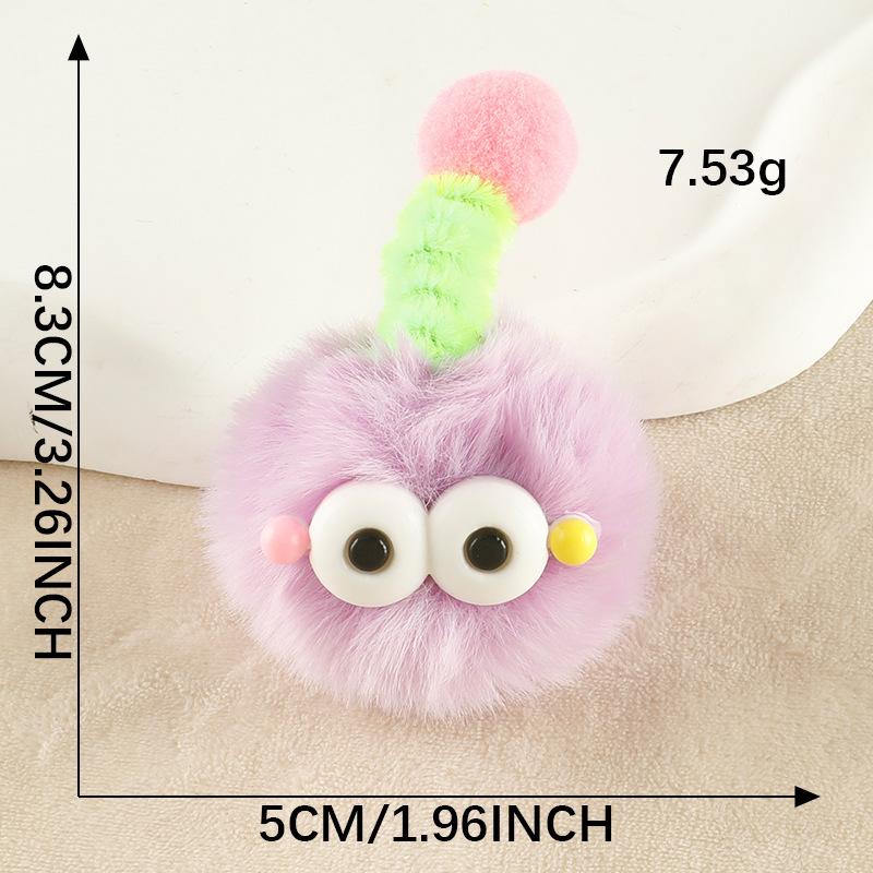 Cartoon Cute Hairball Elf Pendant Hairy Doll Hairpin Accessories Clothing Shoes Socks Monster Accessories Accessories