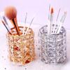 Palace Style Crystal Makeup Brush Storage Bucket Makeup Tool Storage Container Jewelry Storages Box Nail Tool Storages Rack