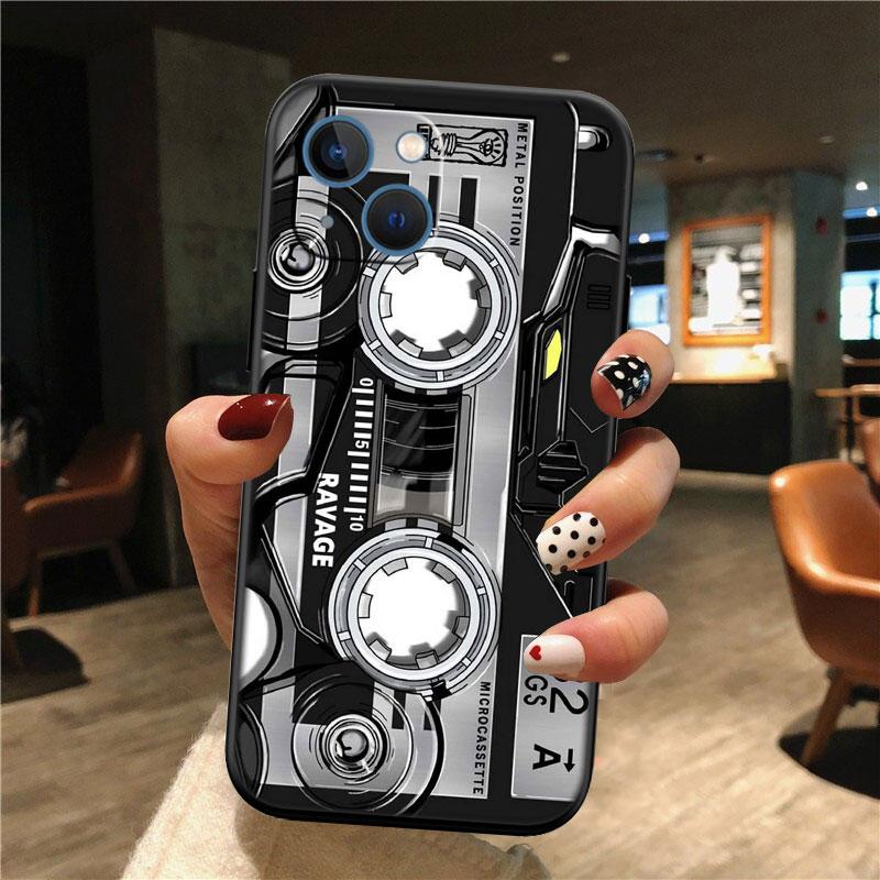 Cassette Vintage Boombox Tape New High-End Shell Phone Case for iPhone SE X XS XR 16E 11 17 Pro Max 8 7 6 6s Plus Air