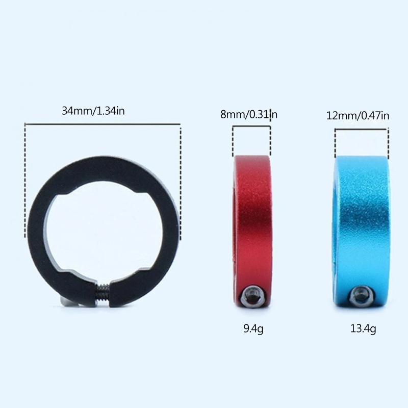 Fahrrad Fahrrad Lenkergriffe Sicherungsring Fahrradgriffe Sicherungsring Aluminiumlegierung 8mm für Fahrrad 22,2mm Lenkergriffe Ring