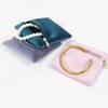 Double-Sided Zipper Jewelry Pouch Zipper Closure Jewelry Storage Bag  Jewelry Packaging