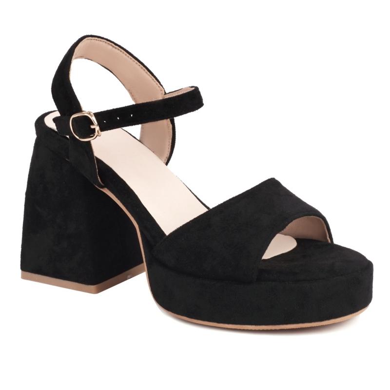 

Модные летние босоножки, туфли для женщин, шлепанцы большого размера на платформе, модные черные, розовые, на высоком каблуке, для танцев, свадеб, для женщин 37 чёрный