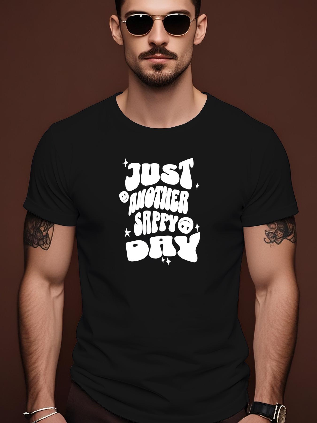 Just Another Happy Day Graphic Tee - Casual Summer Crew... XXXL
