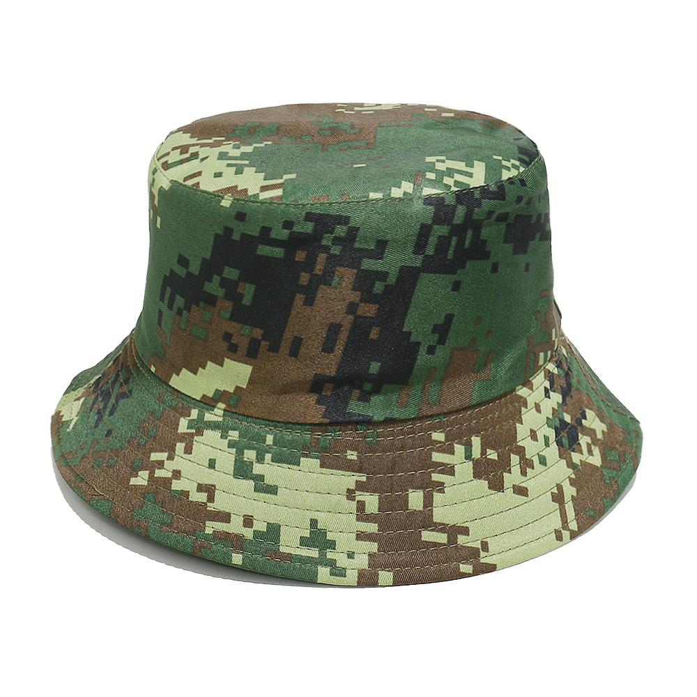 Sommer Angeln Tarnung Eimerhut Breiter Rand Visier Faltbar Tragbar Anti-UV Damen Herren Strand Sonnenhut Sommer Fischerhut