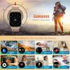 SACOSDING New GPS Positioning Smartwatch Waterproof Outdoor Fitness Tracker Blood Oxygen Sleep Monitoring Compass 170+ Sports Modes Watch