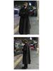 Unisex Over-the-Knee Wool Trench Coat - Mid-Length, Stylish High-End Winter Outerwear