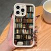 Vintage Bookshelf Phone Case For iPhone 16 15 14 13 12 11 Pro Max 7 8 Plus 13promax XS X SE XS Max Soft Shockproof Bumper Phone Back Case Cover