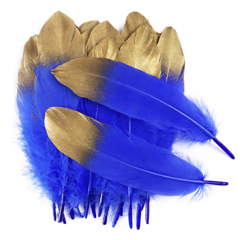 10/50pcs Gold White Goose Feathers Dyed Colorful Natural Gooset Plumes 15-20CM Costume Party Decor Feathers for Craft