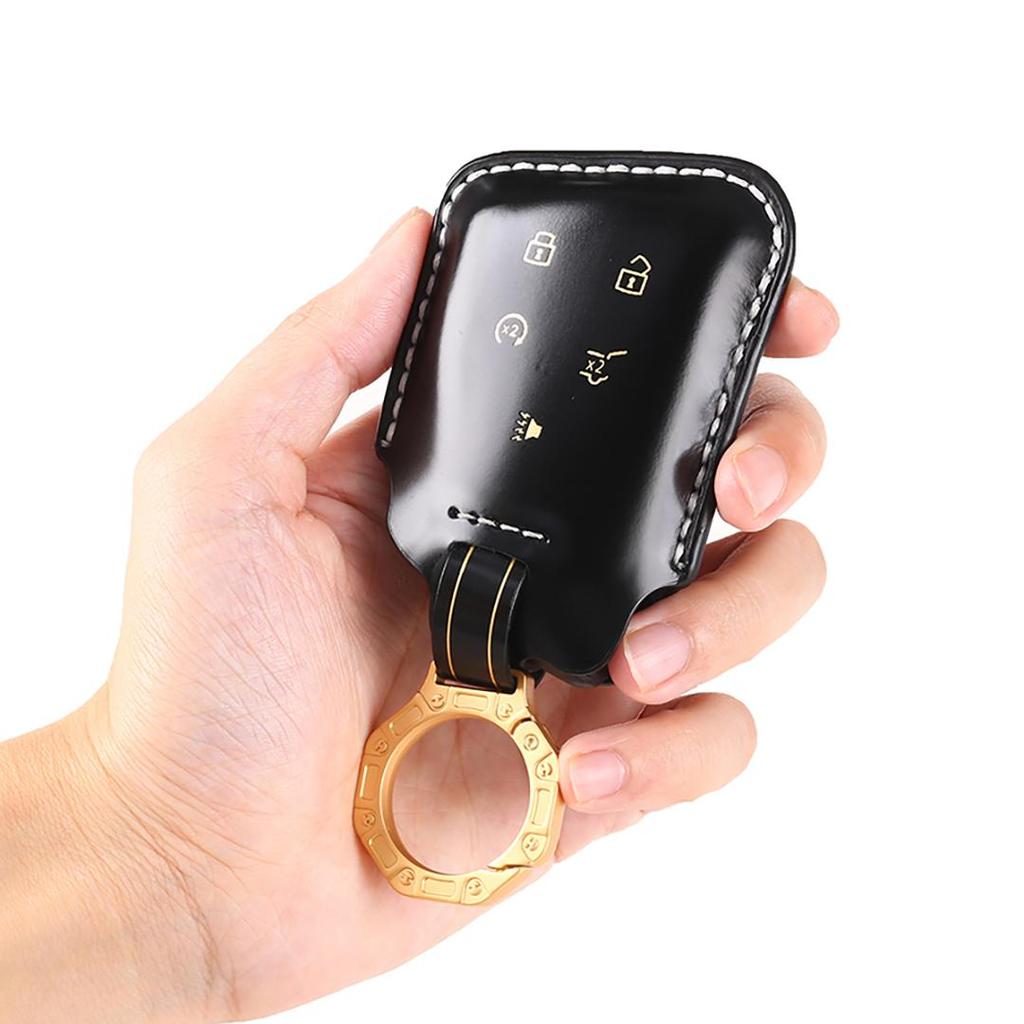 Suitable for New Style Buickang Kewei Handmade Cowhide High-End Car Key Cover