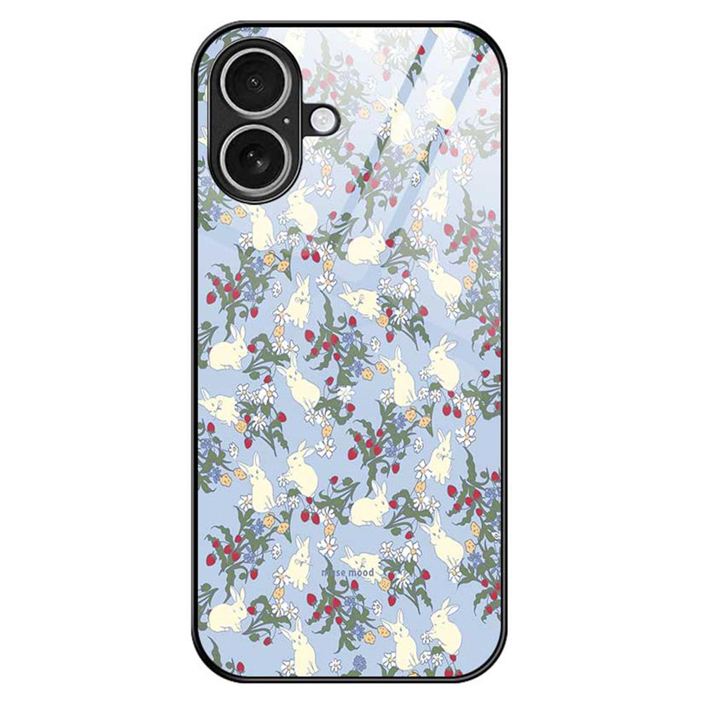 For iPhone 17 Case PC TPU Tempered Glass Pattern Printing Anti Drop Phone Back Cover