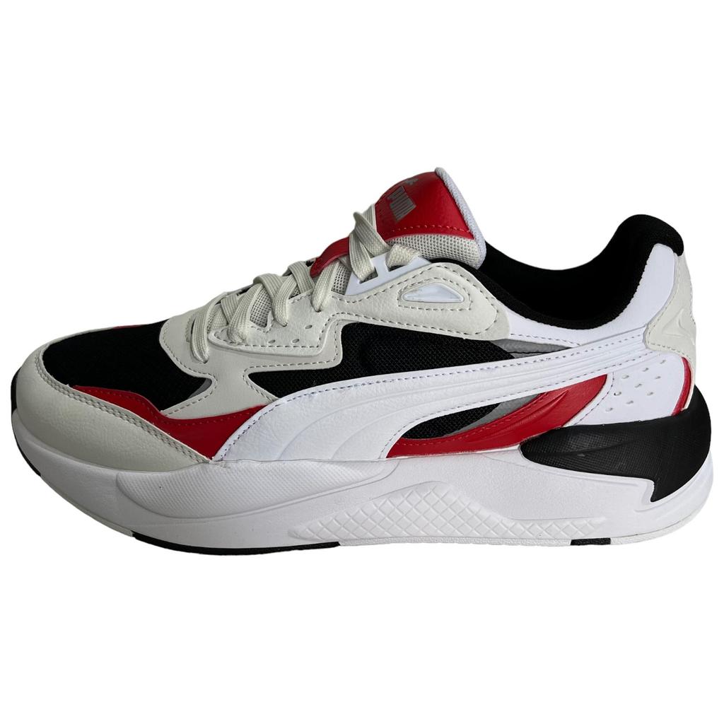 Puma X-Ray 2 Versatile Comfortable Low-Top Lifestyle Sneakers Unisex Sneakers Black White Red 384638-44