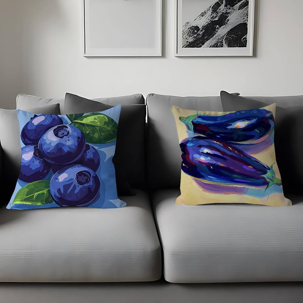 Fruit Pattern Cartoon Pillowcase Toon Gift Cushion Cover Bedroom Home Sofa Chair Seat Decor Pillow Case