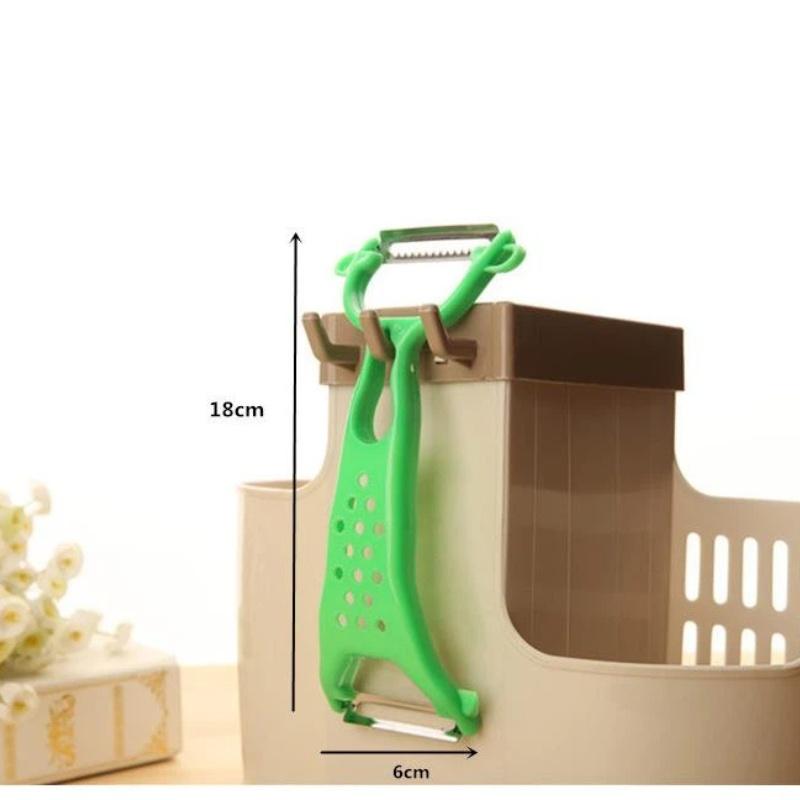 Multifunctional Dual Head Vegetable Peeler Sharp Stainless Steel Blades Easy Clean Portable for Outdoor Camping Cooking