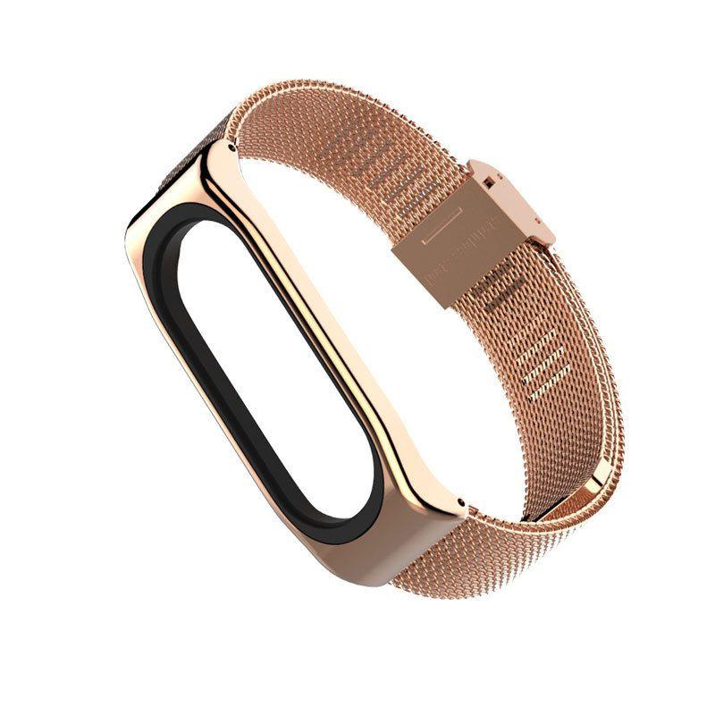 Strap Luxury Wrist Metal Wristband For Xiaomi Mi Band 3 Magnetic Steel Stainless