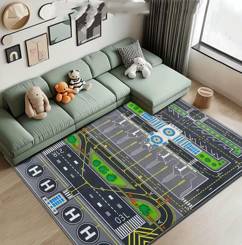 

2D Digital Carpets Printing of City Streets and Architectural Patterns Exquisite Commercial Anti Slip Mats Home Mat Welcome Mats 40X60cm