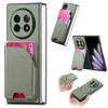 For Oppo Find N5 5G Magnetic Case Kickstand Denim Texture Leather Back Cover with Detachable Card Bag