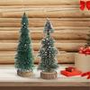 Snow Sprinkled Christmas Tree Collection Festival Tabletop Christmas Tree Set with Snow Detail for Seasonal Decoration
