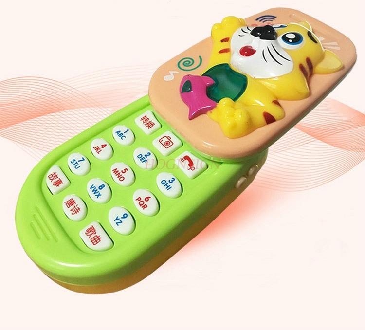 Baby Children Baby Slide Music Toy Mobile Phone Simulation Story Of Boys And Girls Toy Phone Bitable Non Flip Cover