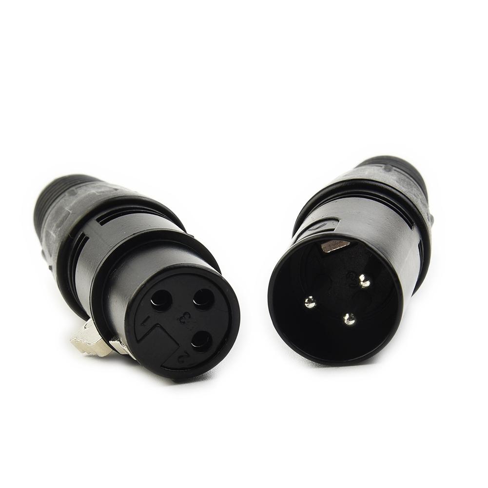 10Pairs Microphone Audio Connectors XLR 3 Pin Male/Female for DMX Applications