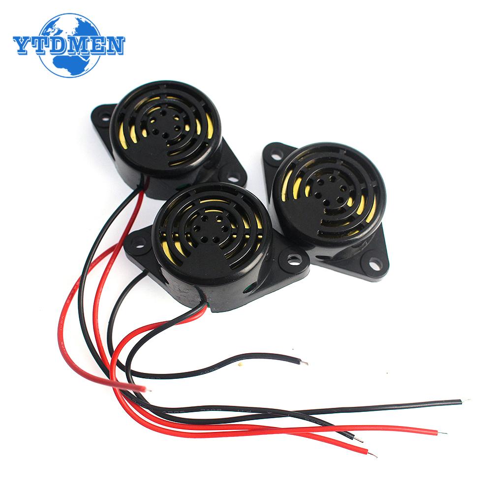 5 Stück 95DB Alarm Hochdezibel Summer SFM-27 DC 3-24V 12V Alarm Dauerton Summer, für Arduino
