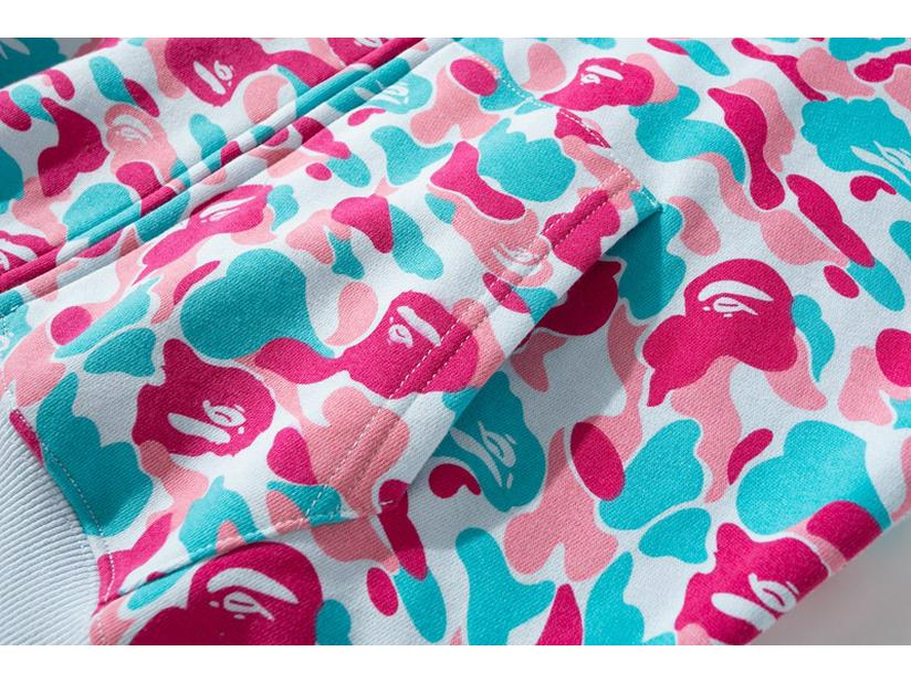 Men's Multi-color Camouflage Zipper Hoodie - Trendy Brand Plus Velvet Cardigan Shark Jacket