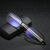 Faltbare Lesebrille Schwarzer Metallrahmen Teleskopisch Drehbar Presbyopie Brille Mit Etui +1.0 +1.5 +2.0