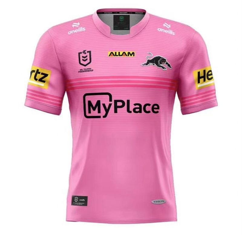 2024NRL Navy Panthers Regbija Krekls Mājas