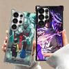 Anime Yuta Okkotsu JUJUSU Plating Phone Case For Samsung Galaxy S24 S25 FE S26 Edge S23 Ultra S22 S21 Plus S20 Anti-Fall Airabag