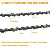 10 Inch Chainsaw Chain with Replacement Guide Bar 3/8" LP Pitch .050" Gauge 40 Drive Links Garden Tool Parts for Remington