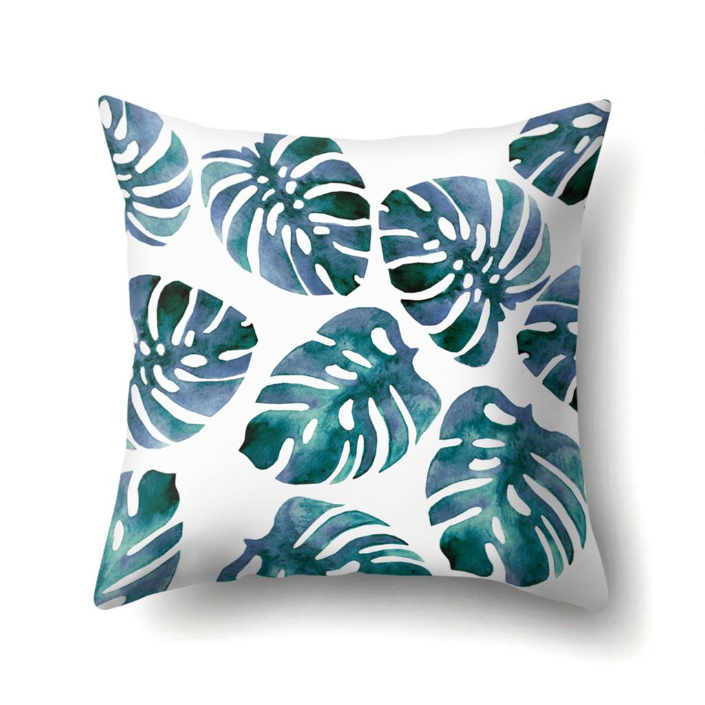 New Small and Fresh Green Leaves Polyester Pillow Case